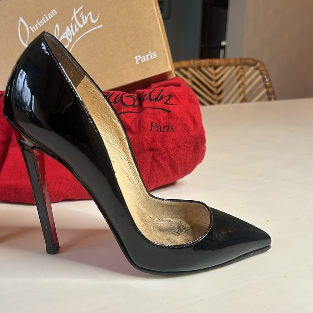 COPY - Christian Louboutin Black Patent 4.7inches [120mm]👠 - Picture 6 of 10